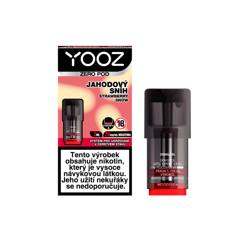Náplň - jahodový sníh